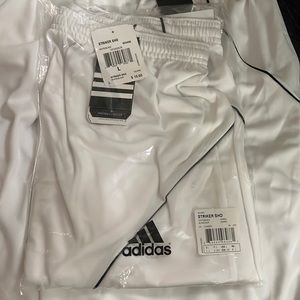 Adidas size Large white Striker Shorts One Pair